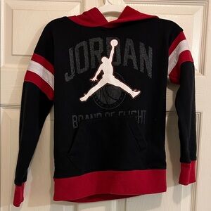 Jordan Black and Red Pullover Hoodie